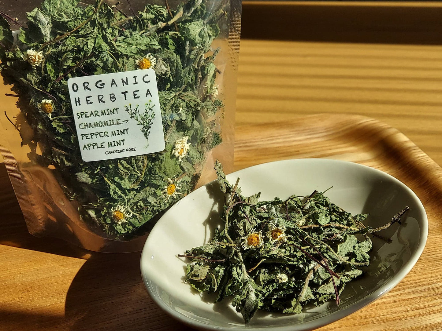 Organic herbal tea grown in snow country