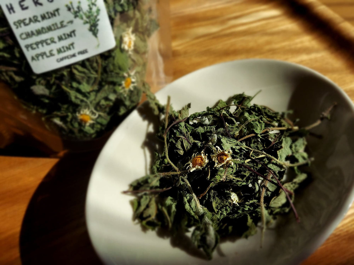 Organic herbal tea grown in snow country