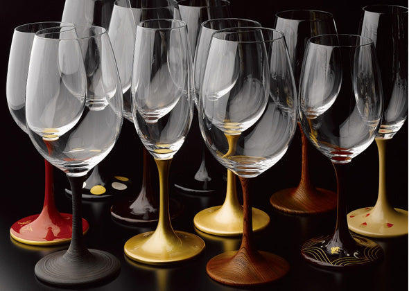 伝統技術の結晶 硝子と漆器のコラボレーション JAPAN Glass とぎかすり(漆)