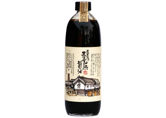 3年の歳月がつくりだすコクとうまみを併せ持った最強醤油! 三年完熟醤油 500ml