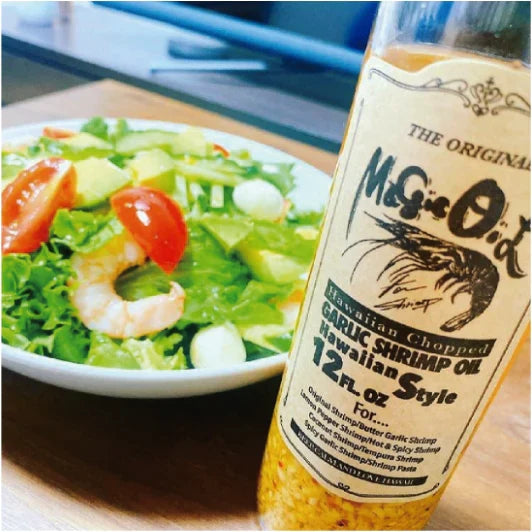 The authentic taste of garlic shrimp from the North Shore of Hawaii at home!　Garlic Shrimp Oil "Magic Oil”