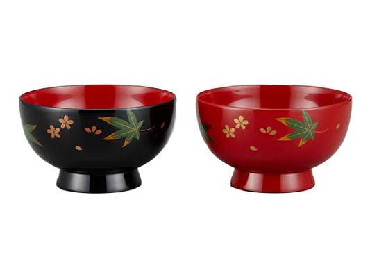 Wajima-nuri lacquer soup bowl